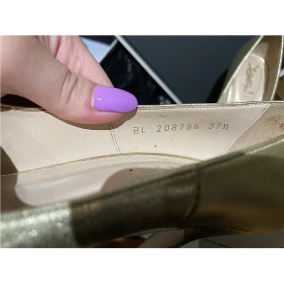 YSL heels 37 1/2 preowned with box - Picture 4 of 14